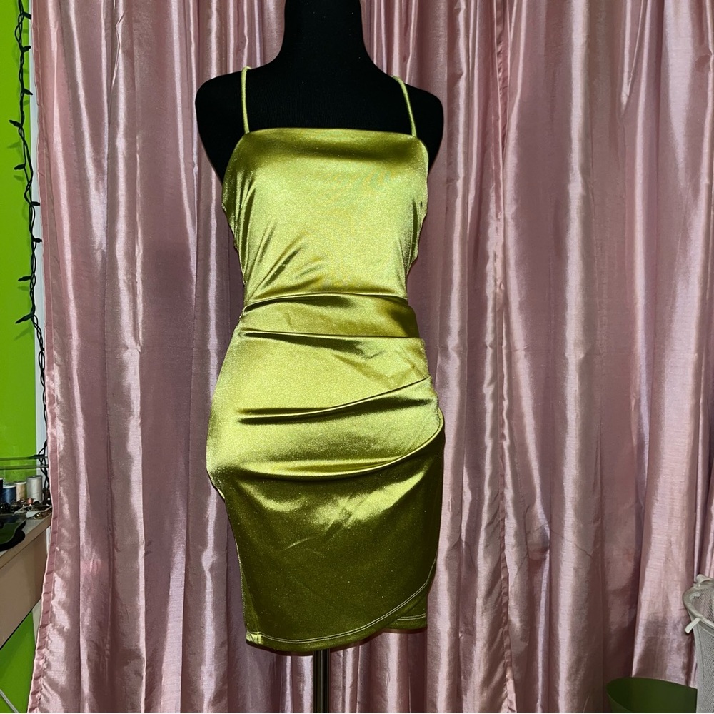 Green minidress